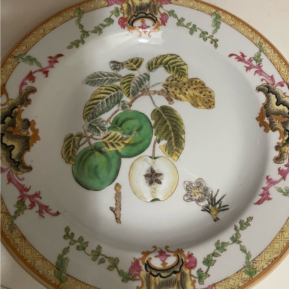 Mark Roberts Porcelain Plates with Fruit Motif - Picture 2 of 6